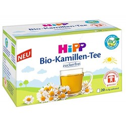 Hipp organic tea drinks...